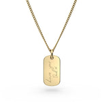 Mini Ella Gold Actual Handwriting Necklace [engraver]