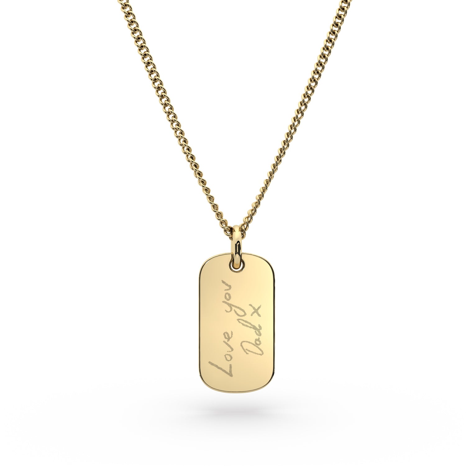 Mini Ella Gold Actual Handwriting Necklace [engraver]
