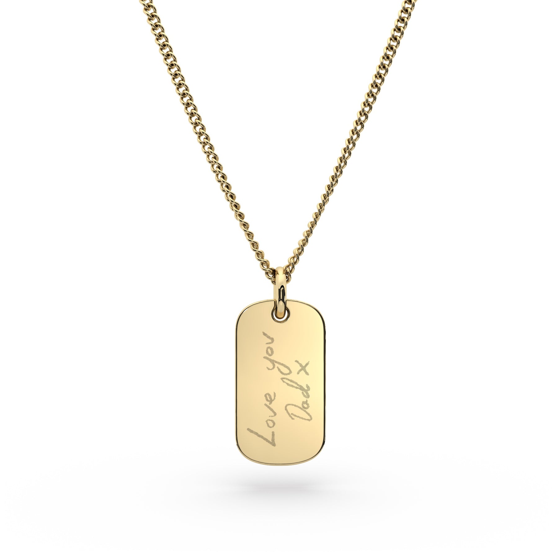 Mini Ella Gold Actual Handwriting Necklace [engraver]