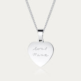 Molly Heart Actual Handwriting Necklace