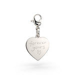 Molly Actual Handwriting Silver Heart Charm [engraver]