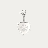 Molly Paw / Nose Print Silver Heart Charm