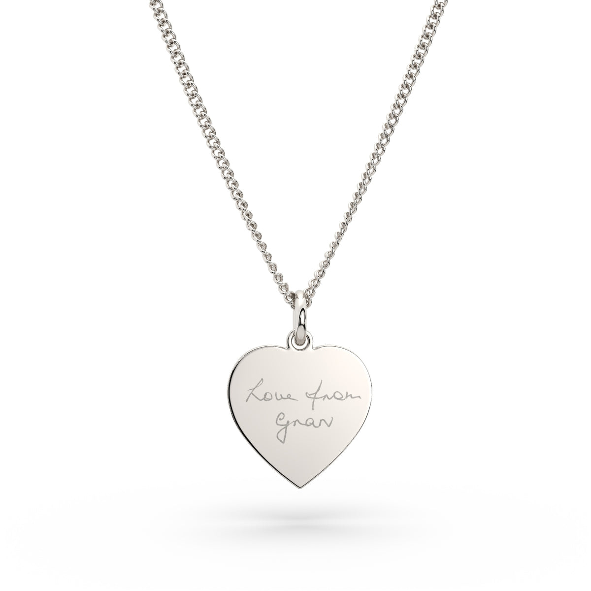 Molly Heart Actual Handwriting Necklace [engraver]