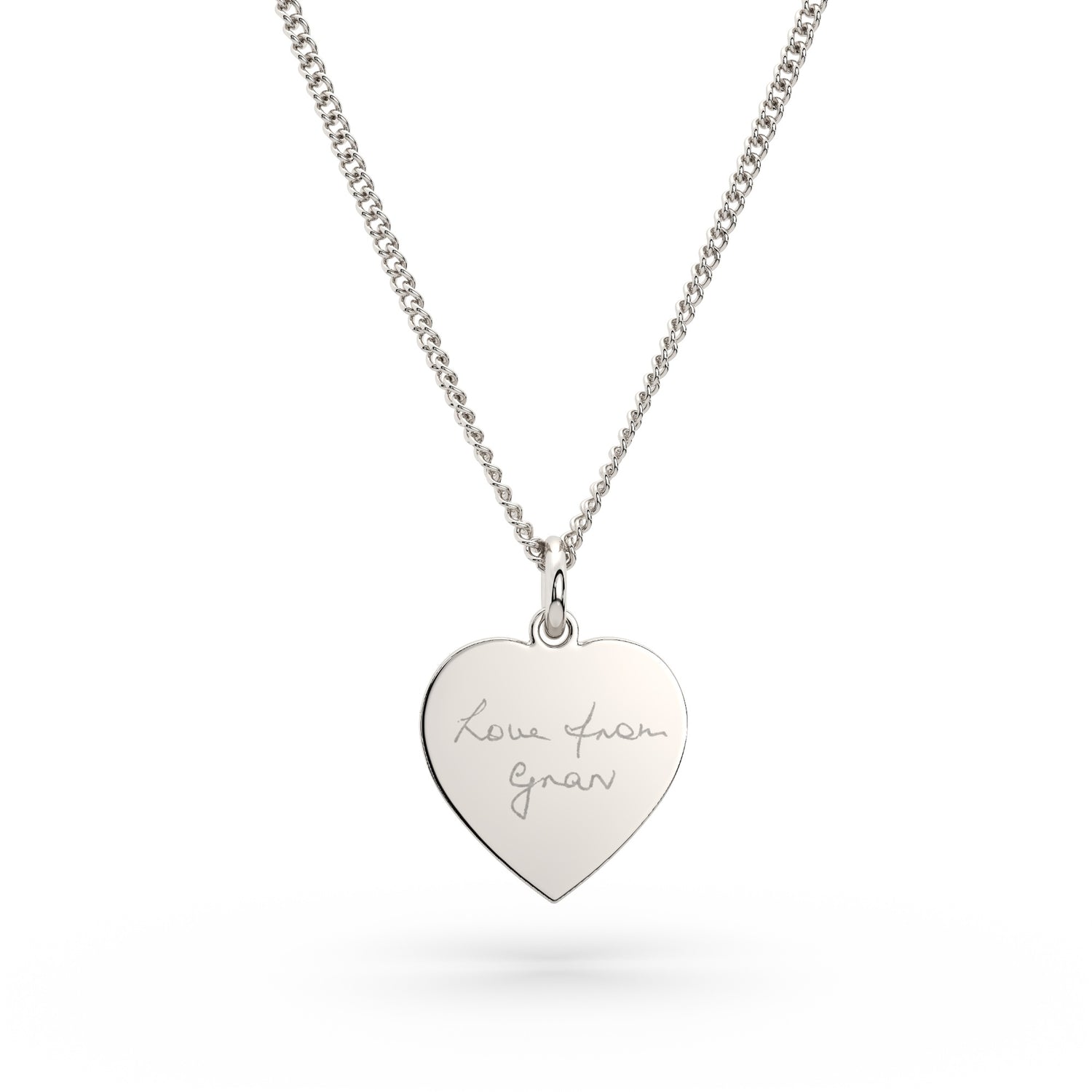 Molly Heart Actual Handwriting Necklace [engraver]
