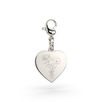 Molly Heart Birth Flower Charm [engraver]