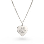 Molly Heart Paw / Nose Print Necklace [engraver]