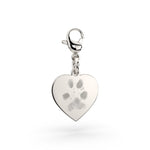 Molly Paw / Nose Print Silver Heart Charm [engraver]