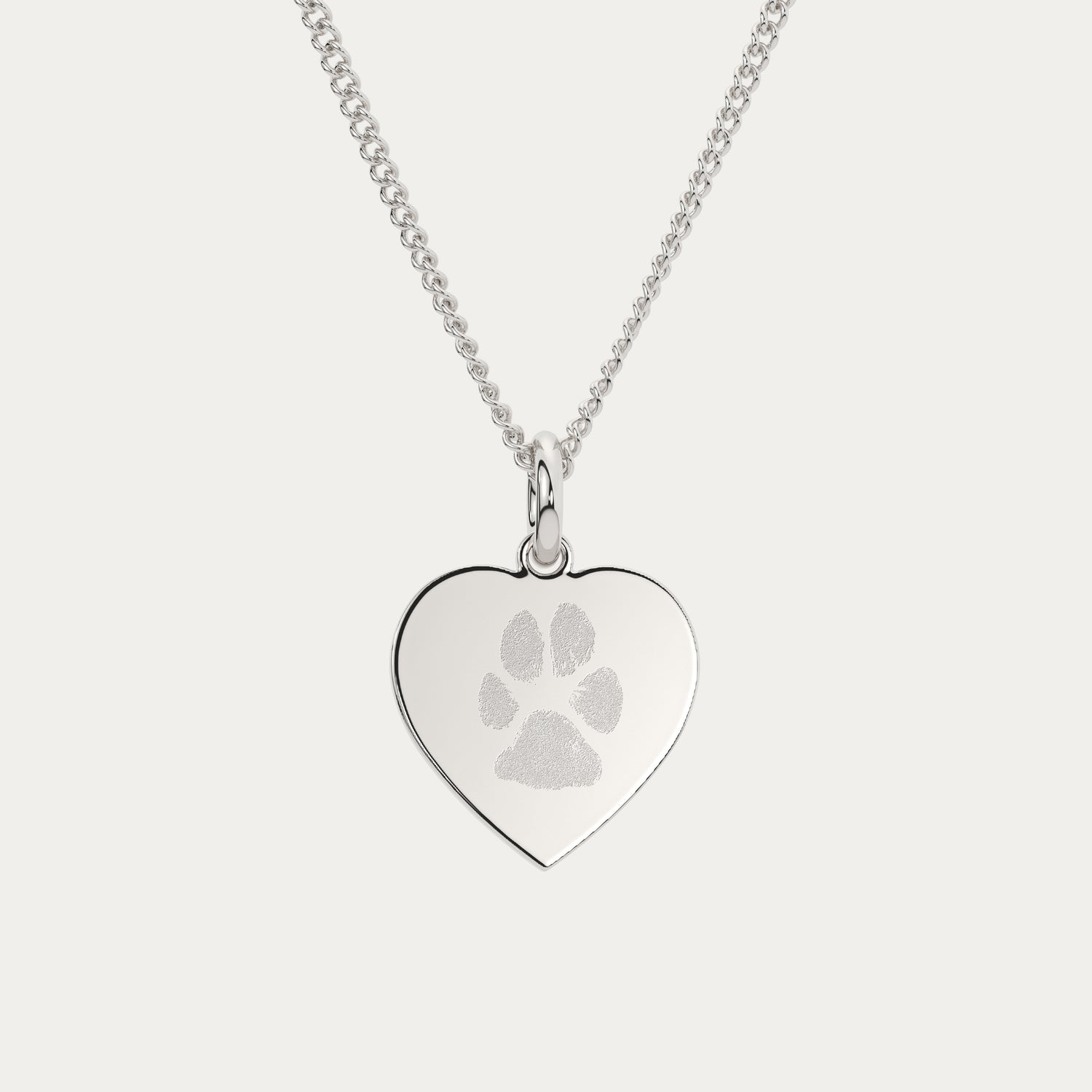 Molly Heart Paw / Nose Print Necklace