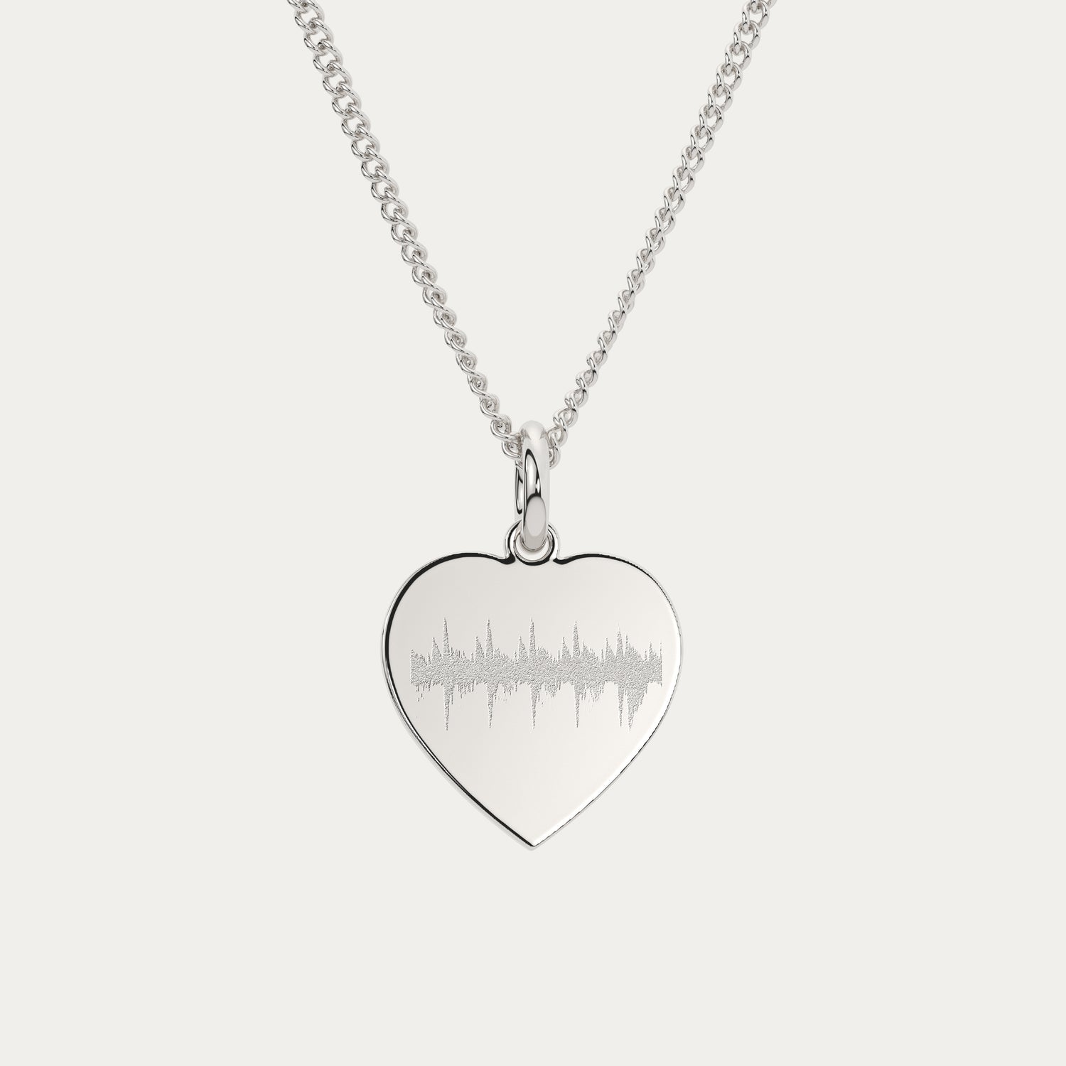 Molly Heart Soundwave Necklace