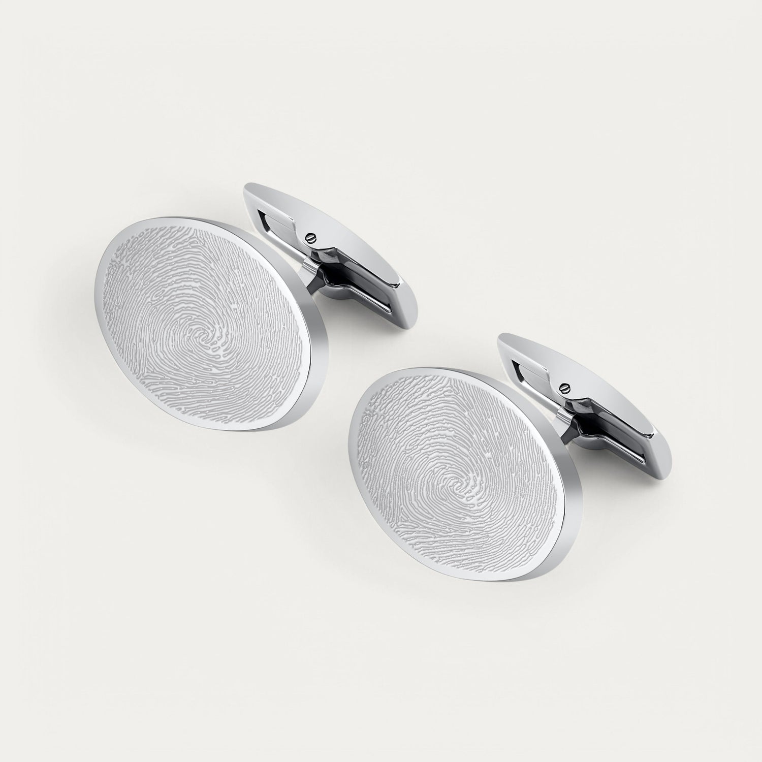 Oval Fingerprint Cufflinks