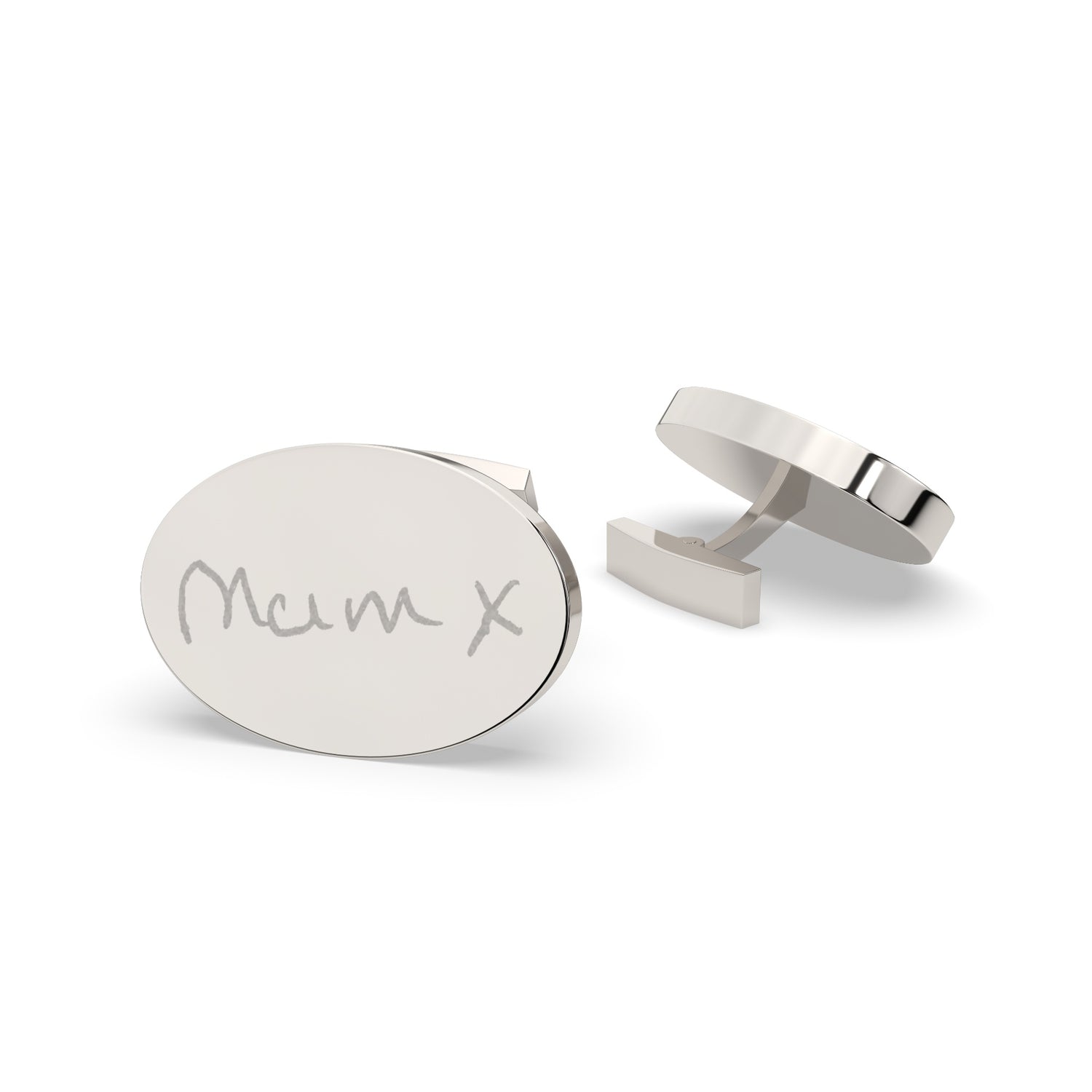 Oval Actual Handwriting Cufflinks [engraver]