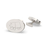 Oval Child's Drawing Cufflinks [engraver]