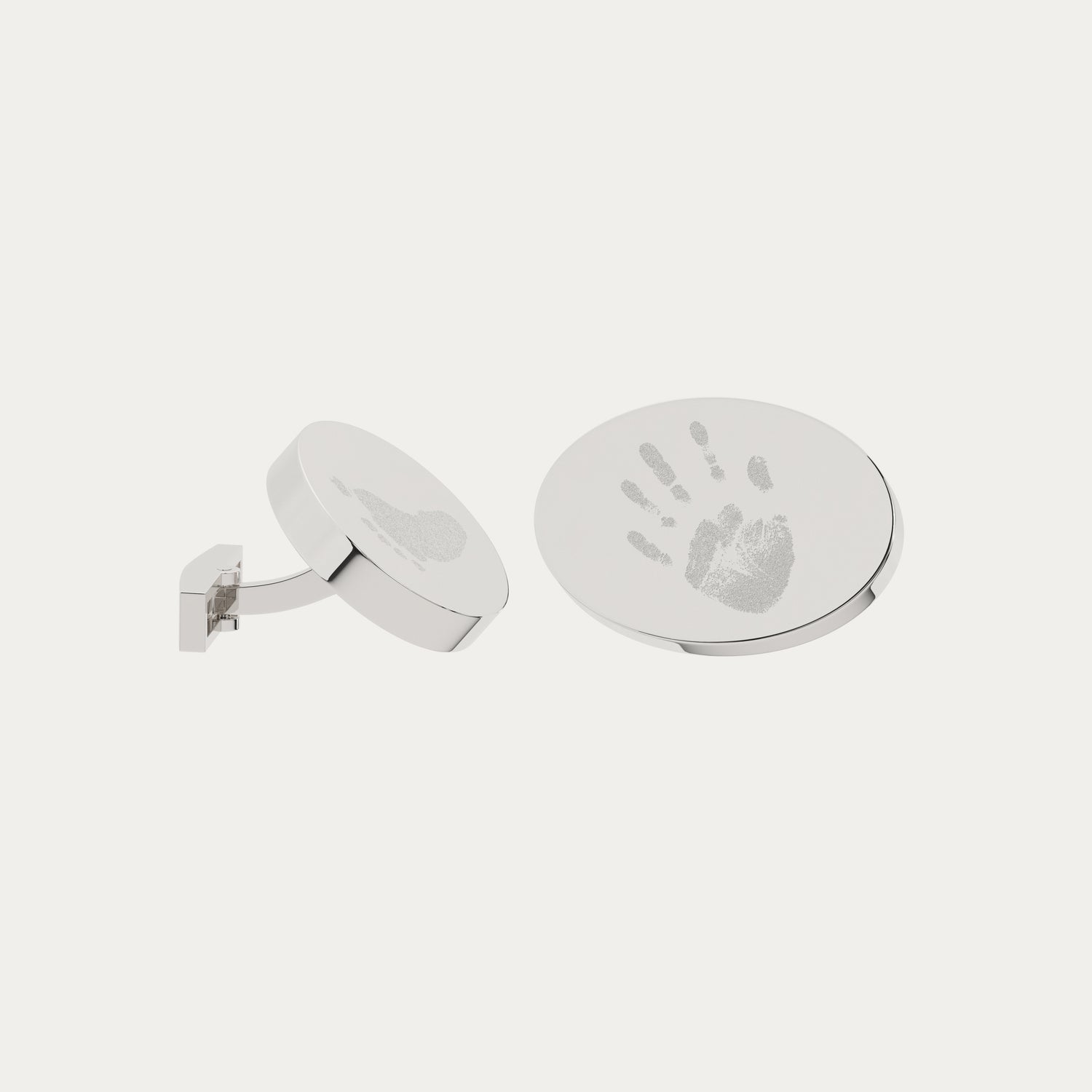 Oval Handprint / Footprint Cufflinks