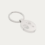 Oval Handprint / Footprint Keepsake Keyring