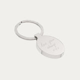 Oval Actual Handwriting Keepsake Keyring