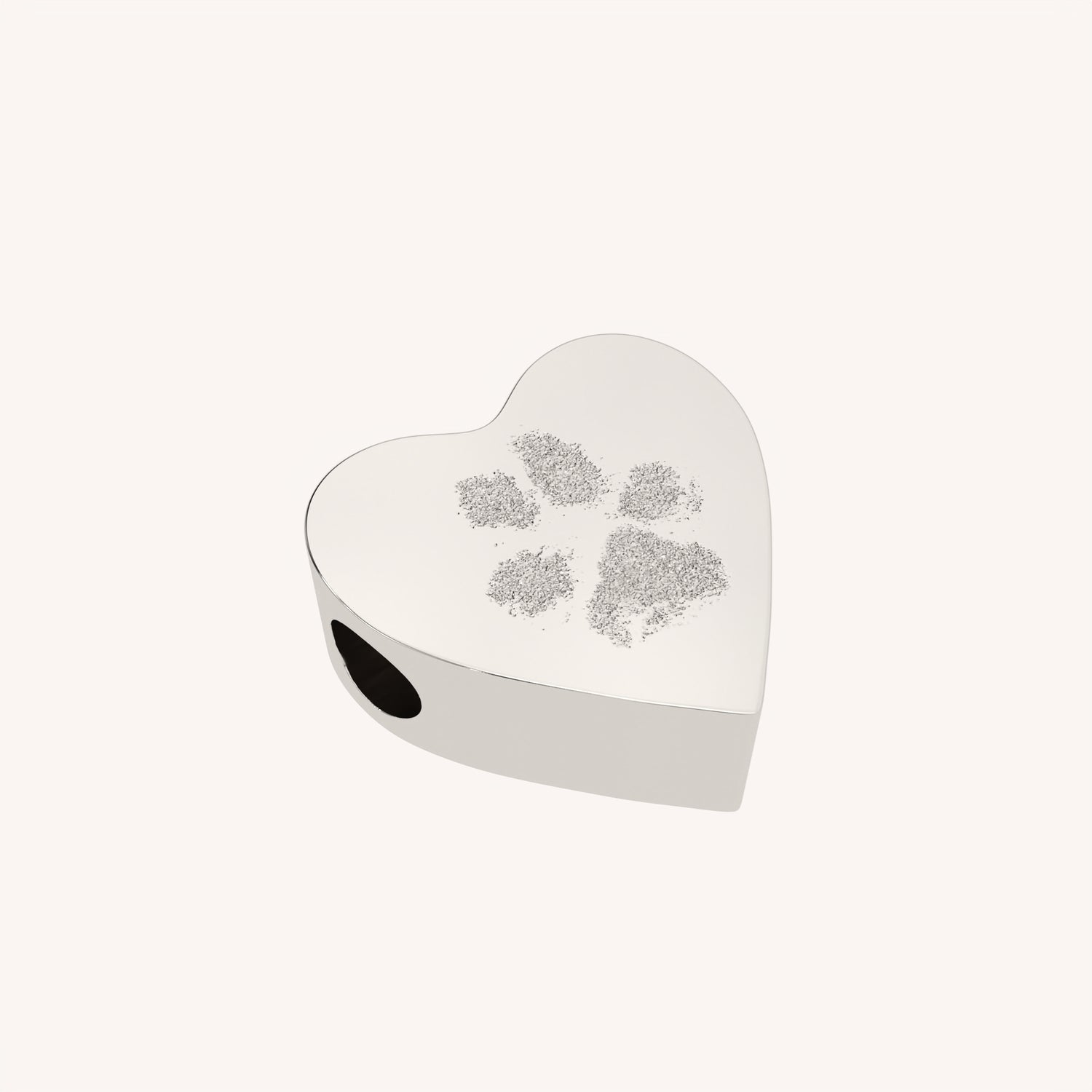 Melissa Paw / Nose Print Silver Heart Pandora Charm