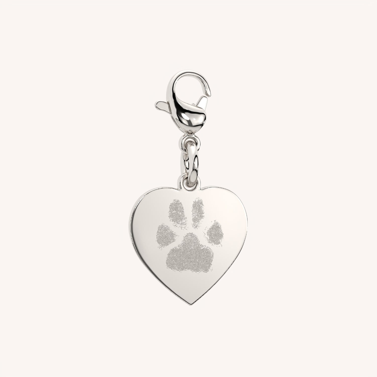 Molly Paw / Nose Print Silver Heart Charm