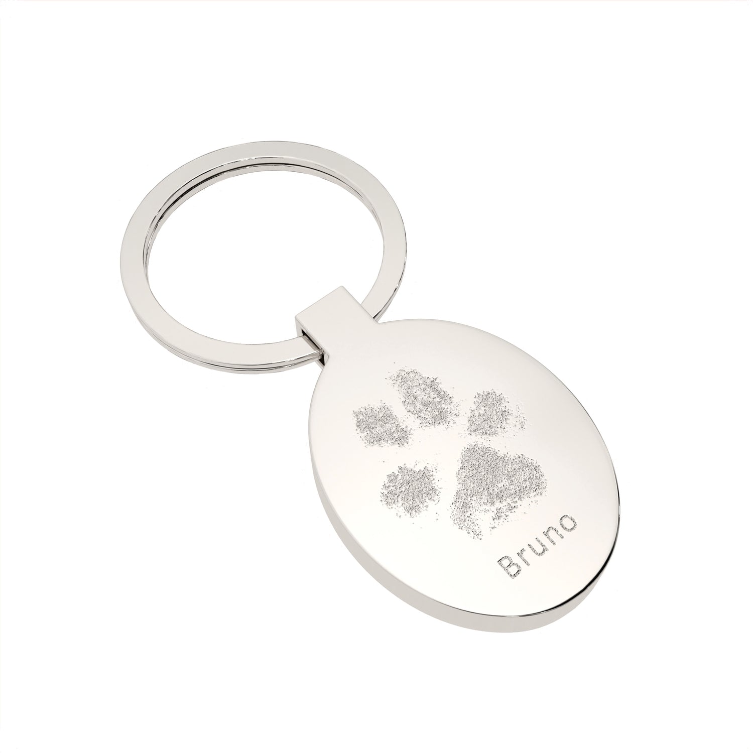 Oval Paw / Nose Print Keepsake Keyring