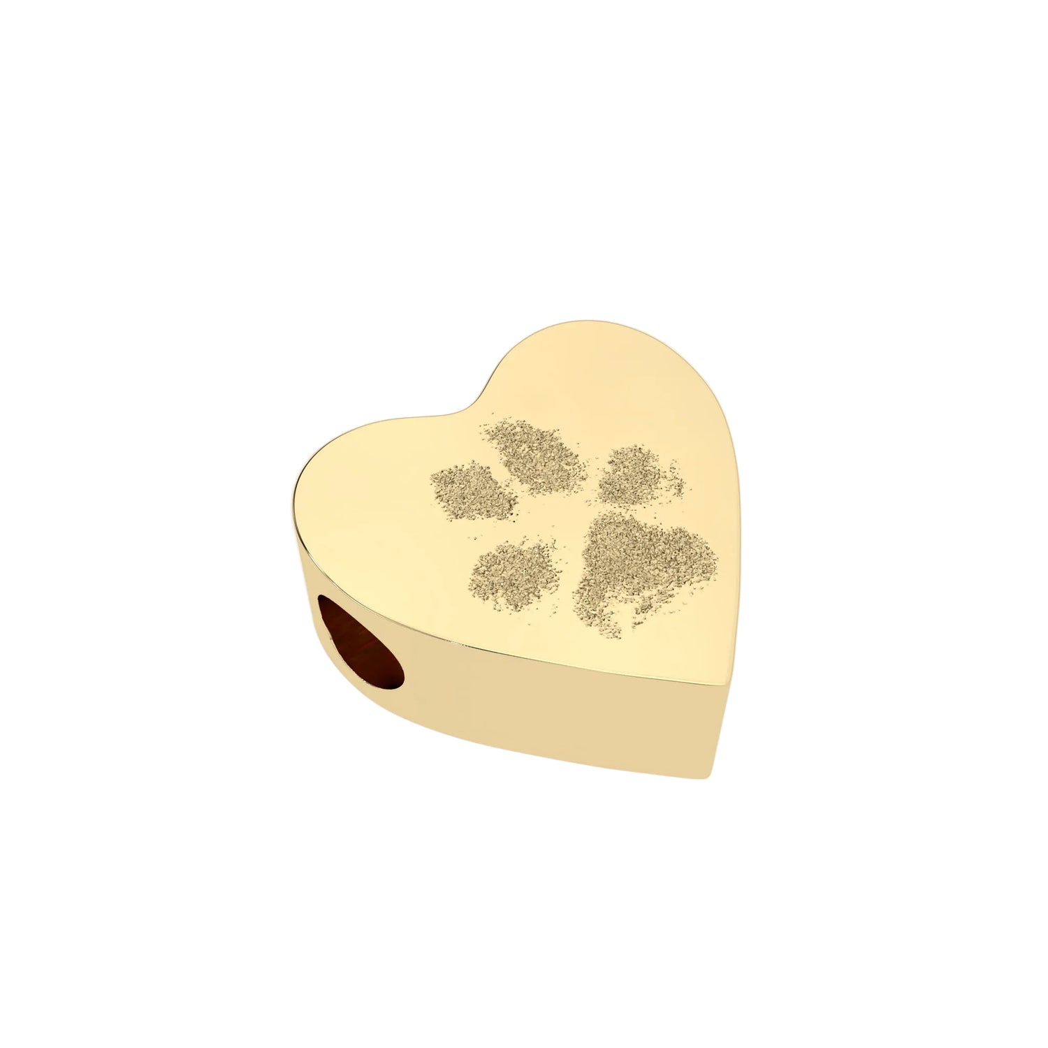 Melissa Paw / Nose Print Gold Heart Pandora Charm