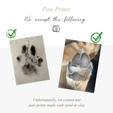 Molly Heart Paw / Nose Print Necklace