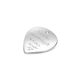 Silver Handwriting Guitar Pick