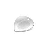 Silver Fingerprint Guitar Pick