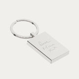 Actual Handwriting Rectangle Keepsake Keyring