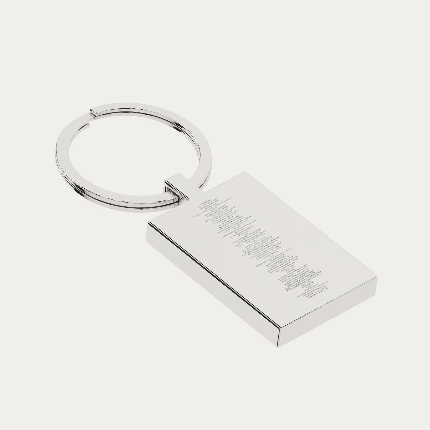 Rectangle Soundwave Keepsake Keyring