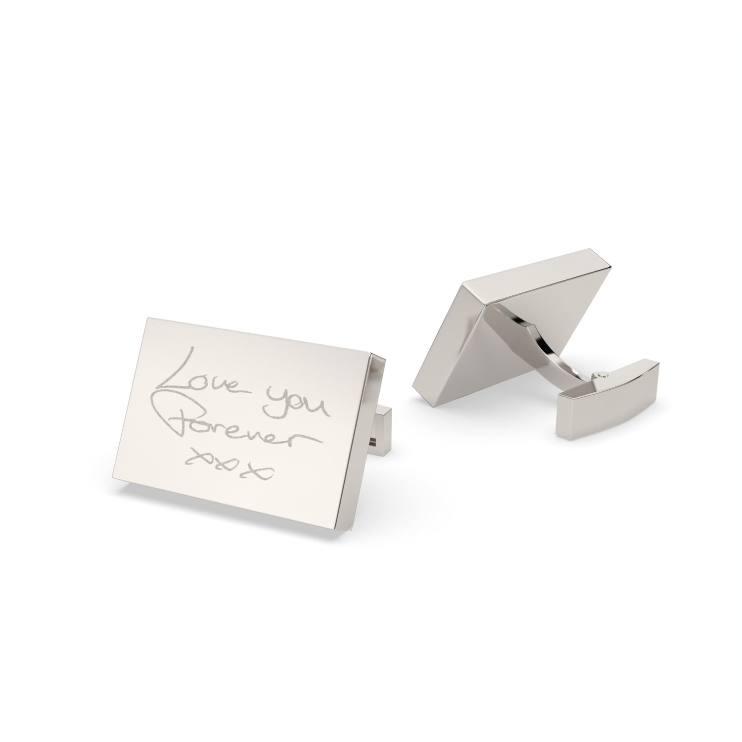 Rectangle Actual Handwriting Cufflinks [engraver]
