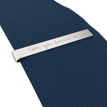 Silver Actual Handwriting Tie Clip [engraver]