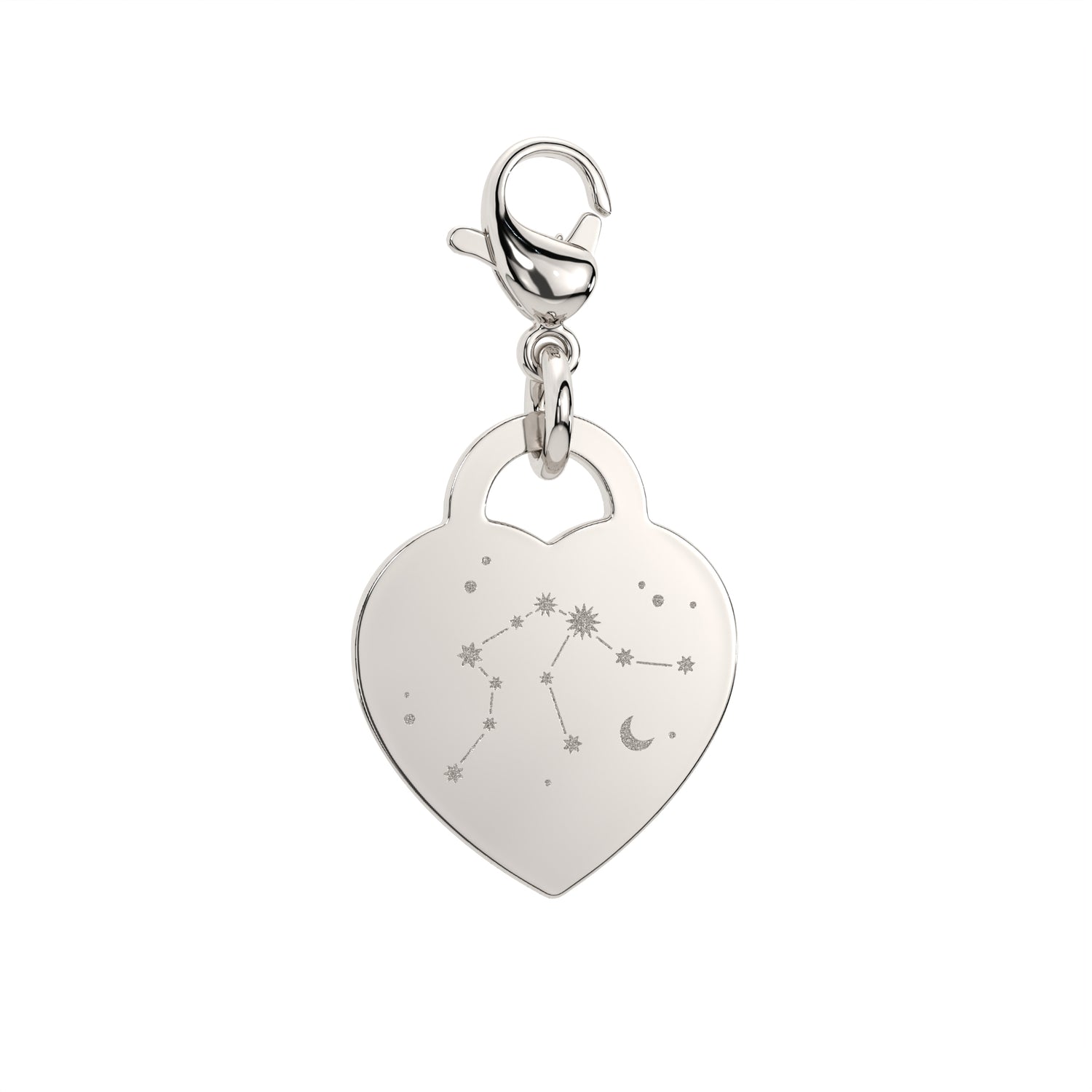Lucy Heart Silver Zodiac Constellation Charm