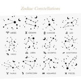 Amelia Disc Zodiac Constellation Necklace