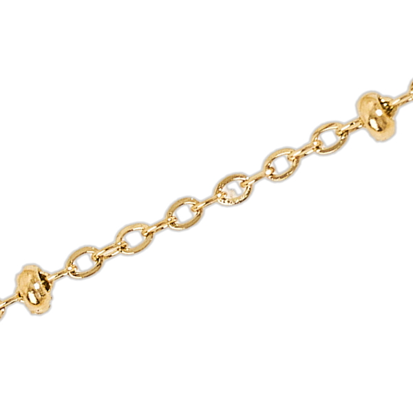 Bobble chain, close up of the fine cable and beads