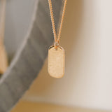 Ella Fingerprint Mini-Tag Necklace