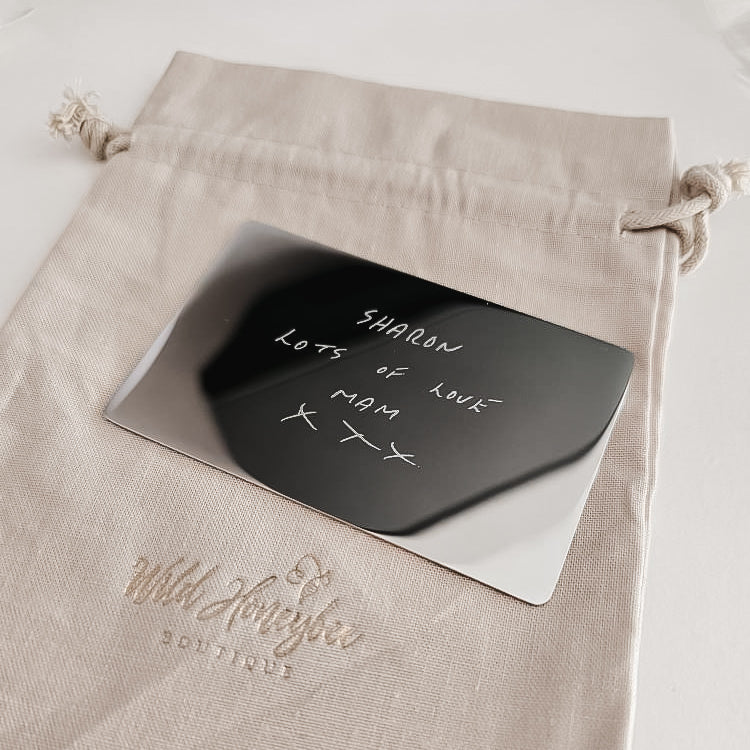 Actual Handwriting Keepsake Card