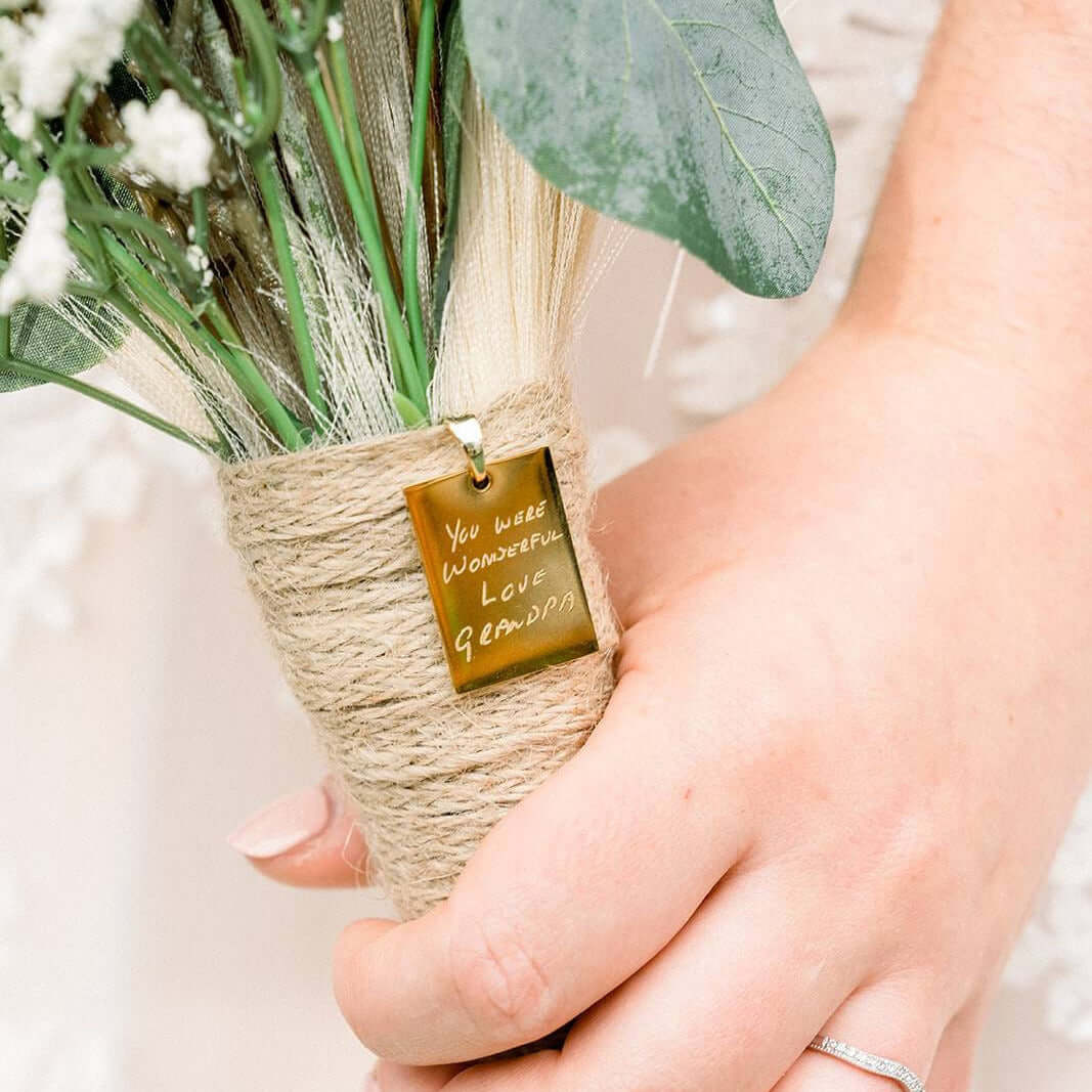 Jessica Actual Handwriting Bouquet Charm