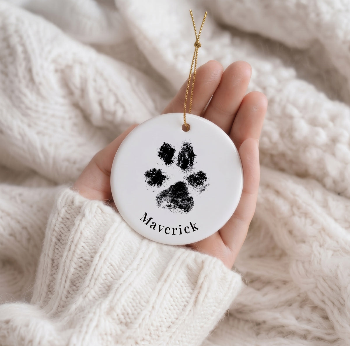 Paw / Nose Print Tree Decoration