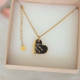Florence Heart Actual Handwriting Necklace