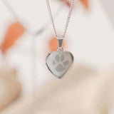 Molly Heart Paw / Nose Print Necklace