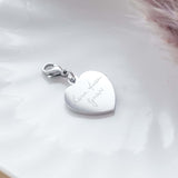 Molly Actual Handwriting Silver Heart Charm